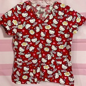 🍃Hello Kitty Medical Scrub Top